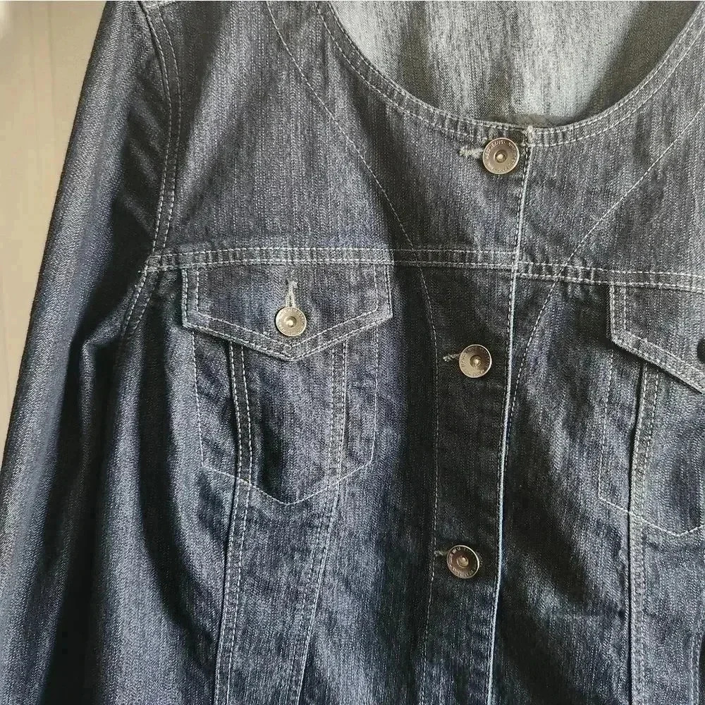 Nine West Ladies Jean Jacket Size XL - Picture 4 of 13
